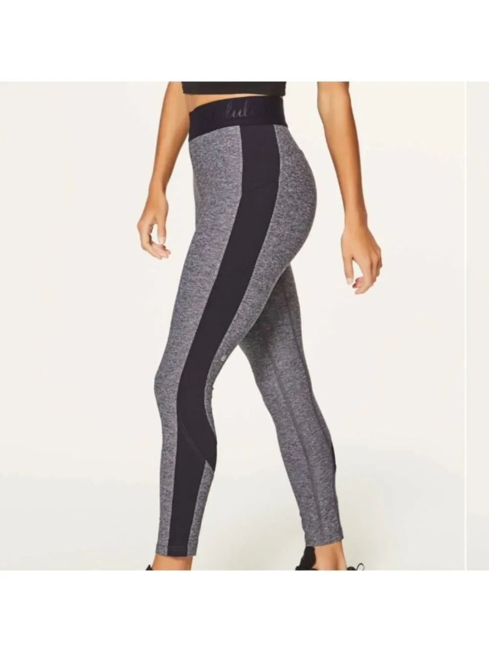 Lululemon Box It Out Tight Heathered Black / Black